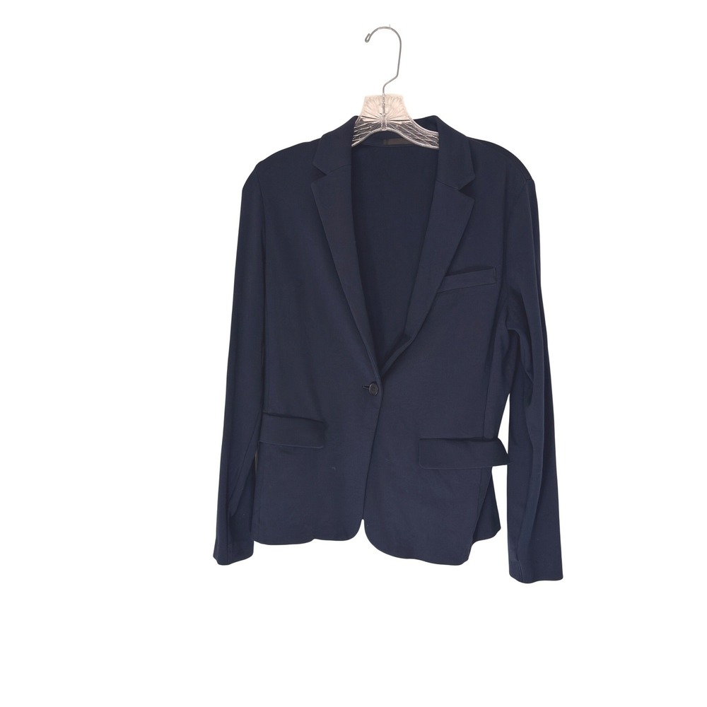 Uniqlo Blazer Women's Naby Blue Singe Breasted Office Work Career Business Small